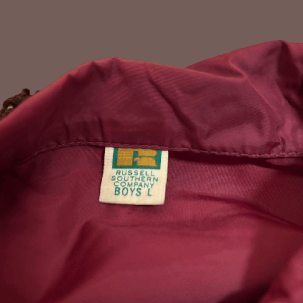 Russell Southern Coach Jacket | Maroon ECRA | Size S | Vintage 60s - Picture 2 of 5